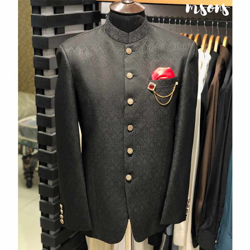 Black Designer Prince Coat – MSONS PAKISTAN