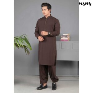 Brown Designer Wear – Shalwar Kameez
